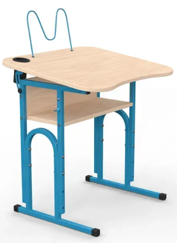 Стіл учнівський 05 №4-6/600х500 рег.нахил без полиці МФ Вересень